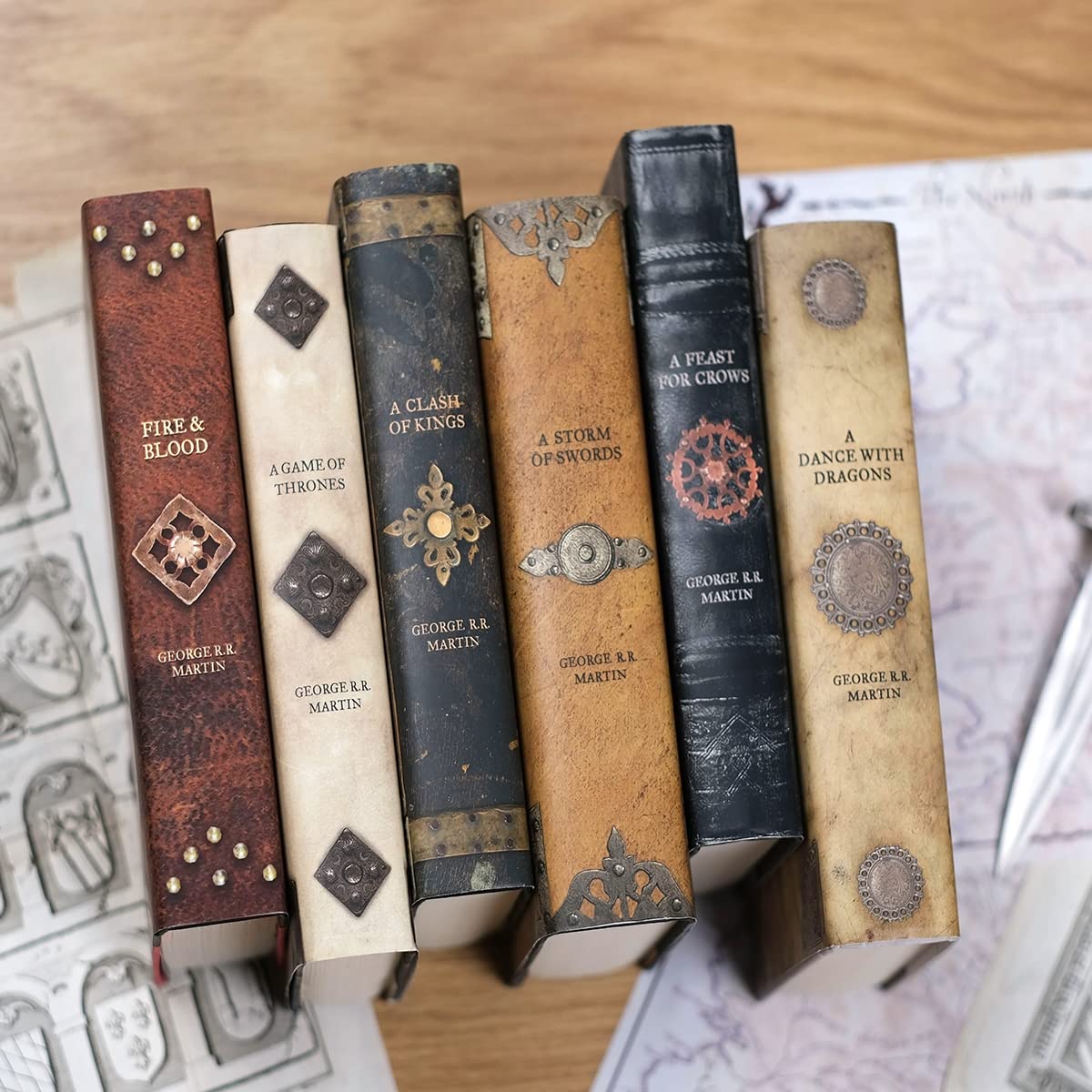 Game of Thrones | Six-Volume Hardcover Book Set with Custom